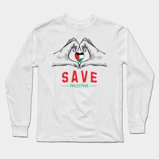 Save Palestine. Long Sleeve T-Shirt